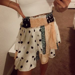 Pattern Ruffle Skirt
